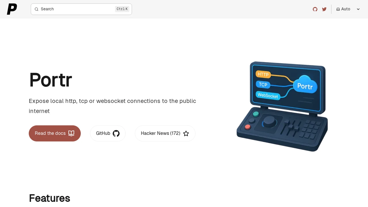A screenshot of Portr