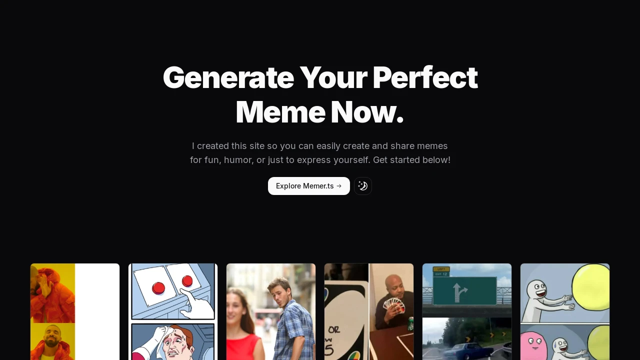 A screenshot of Memergez