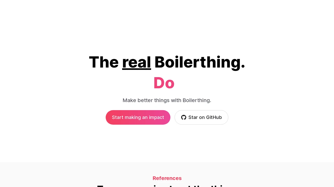 A screenshot of Boilerthing