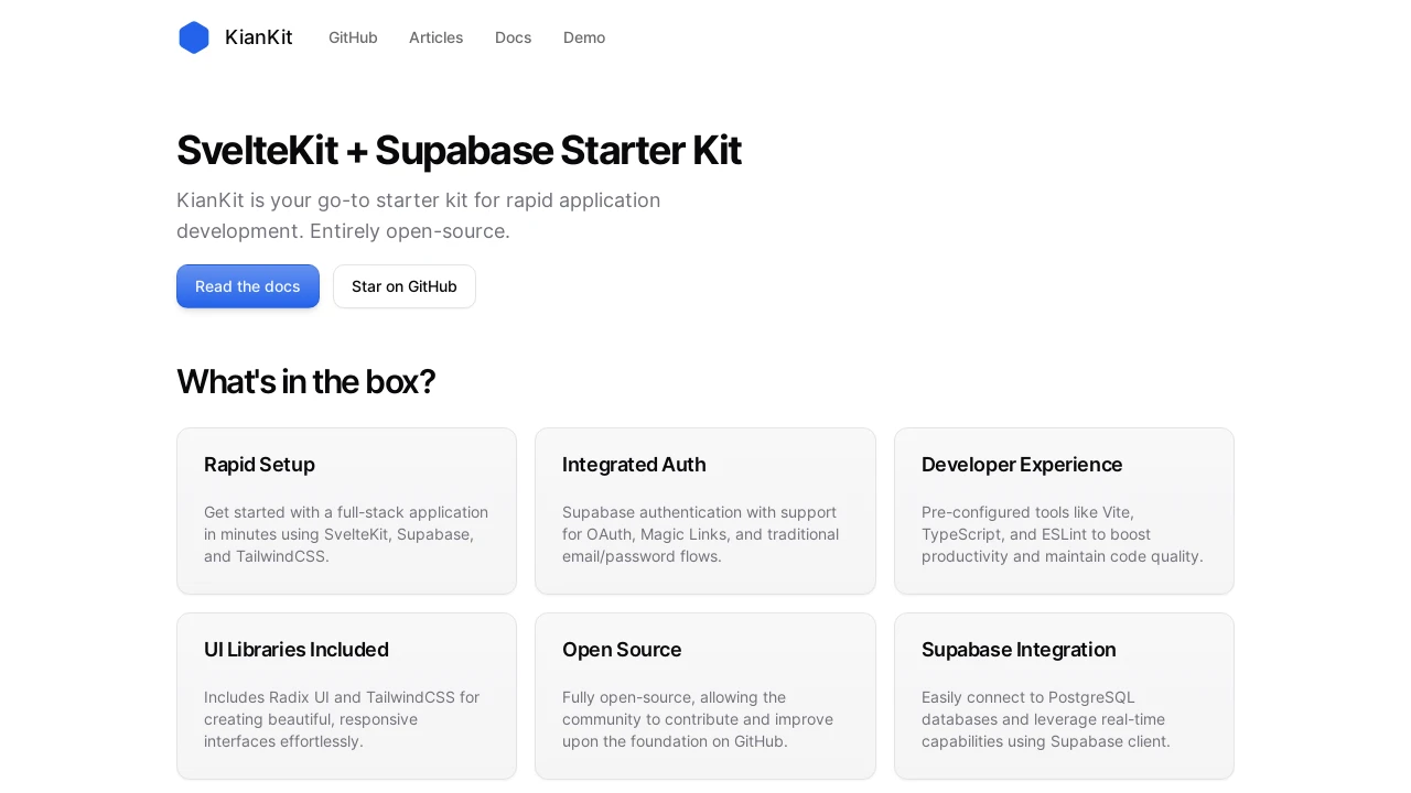 A screenshot of Kiankit