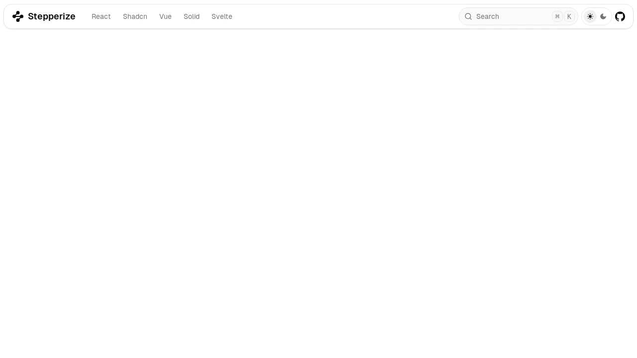 A screenshot of Stepperize