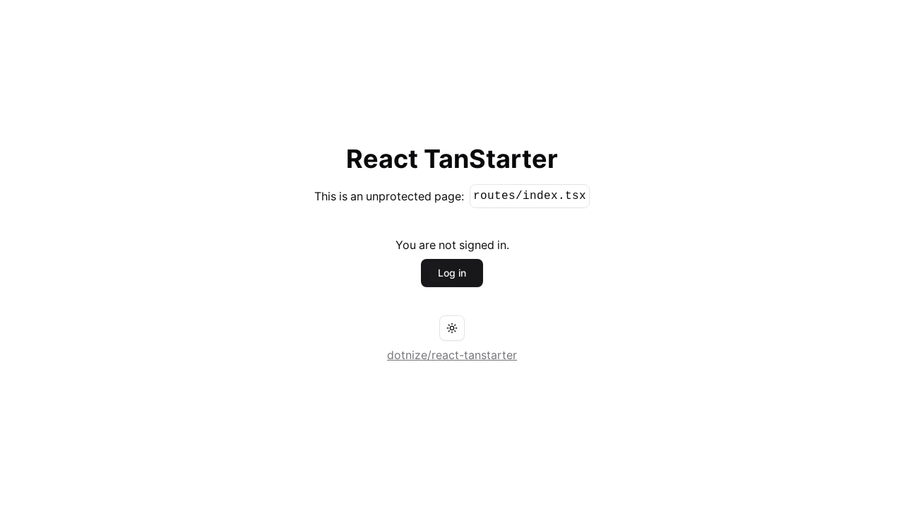 A screenshot of Tanstarter