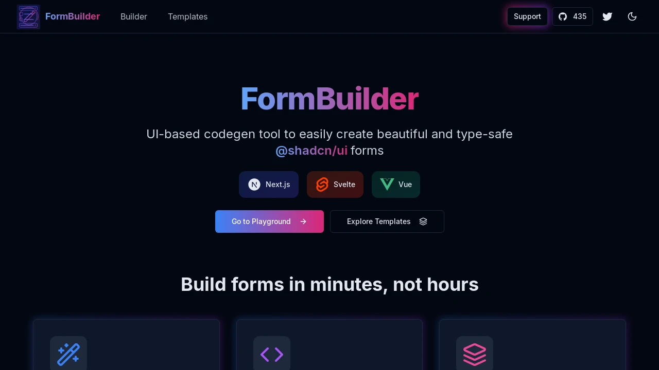 A screenshot of form-builder
