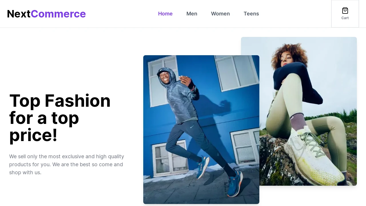 A screenshot of Nextjs Ecommerce