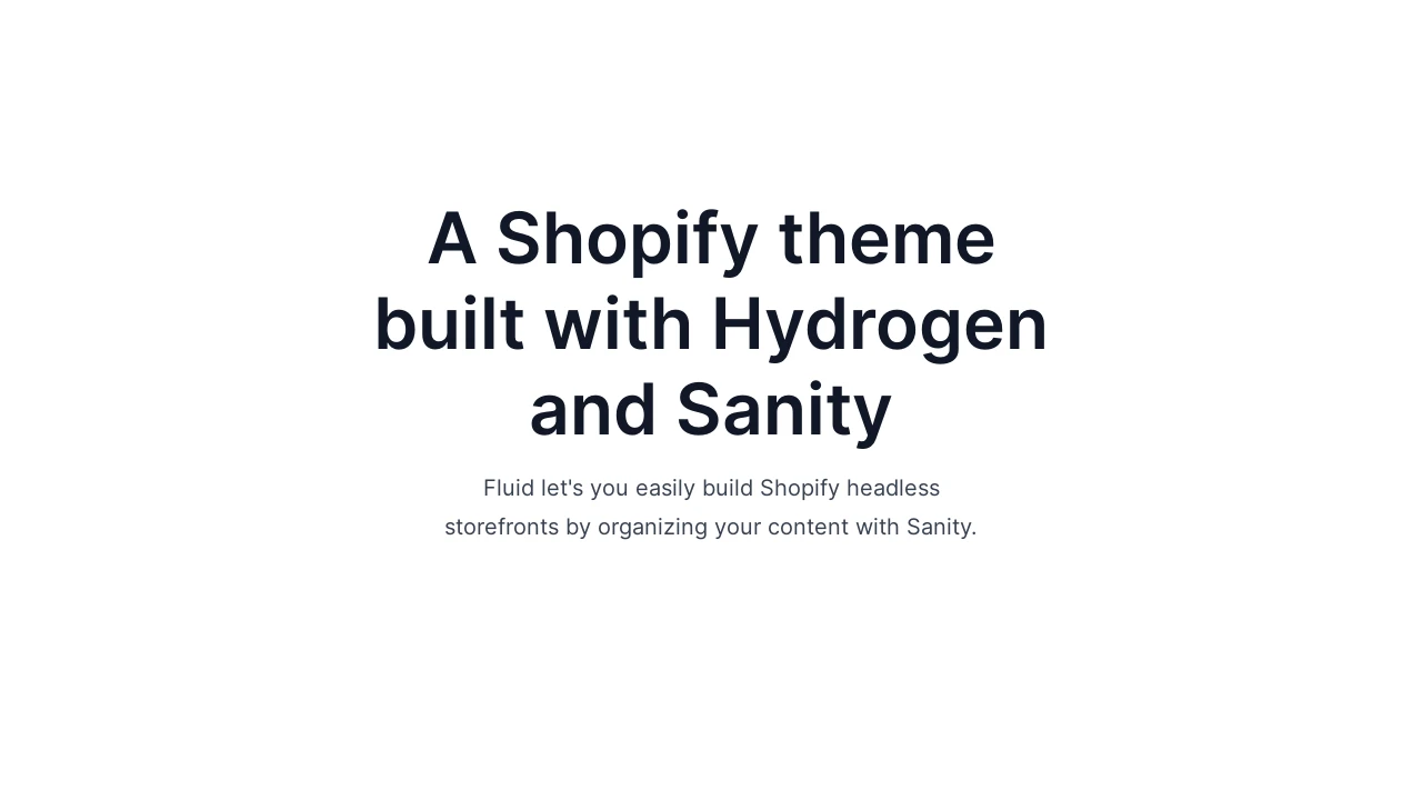 A screenshot of Fluid