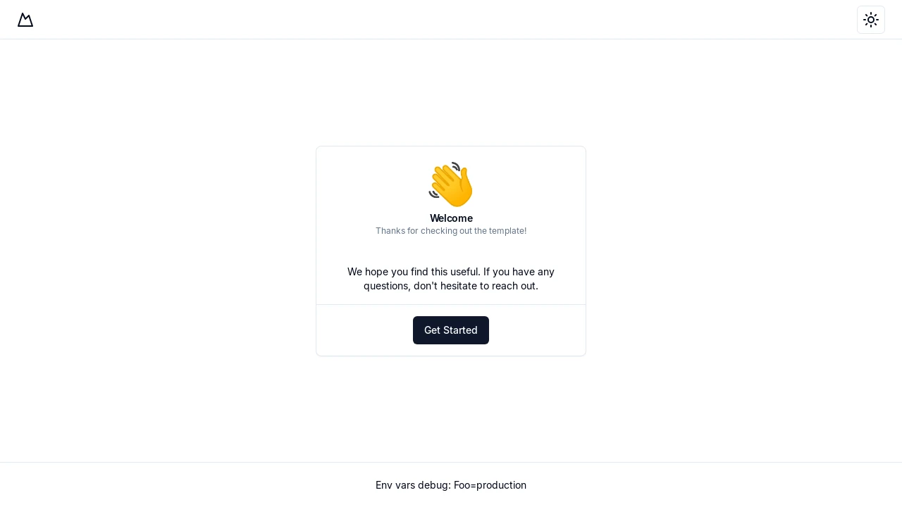A screenshot of Turborepo Shadcn Nextjs