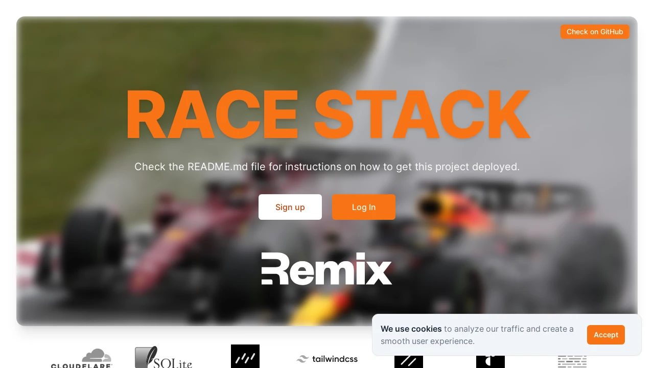 A screenshot of Race Stack
