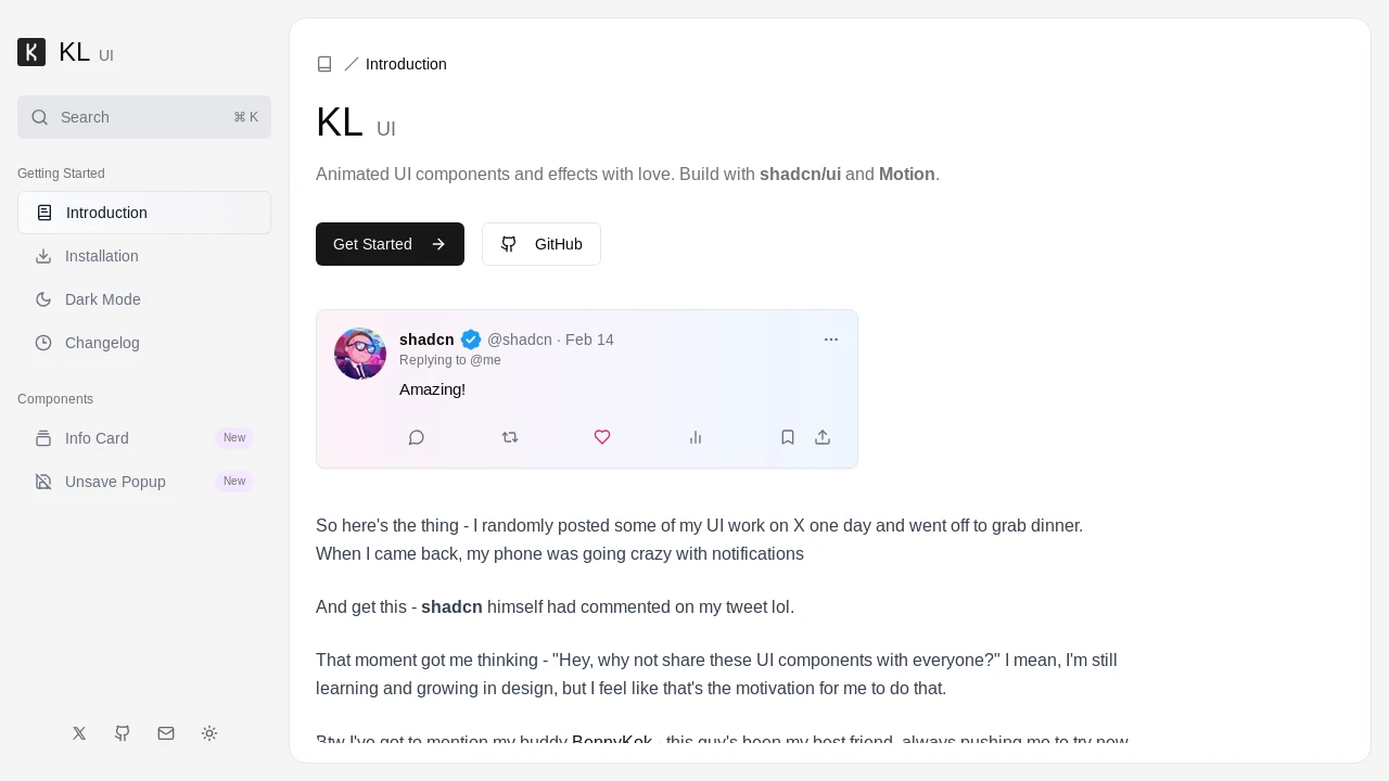 A screenshot of Karrix Lee UI
