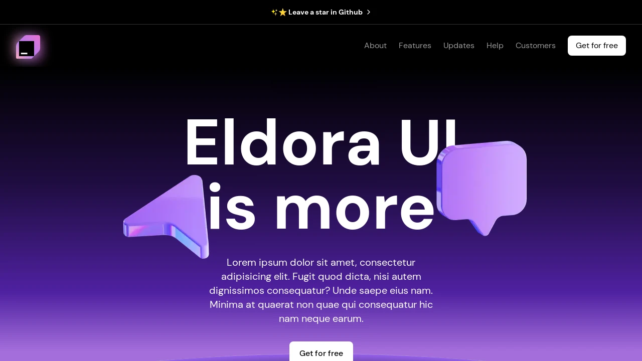 A screenshot of Saas Landing Page Template