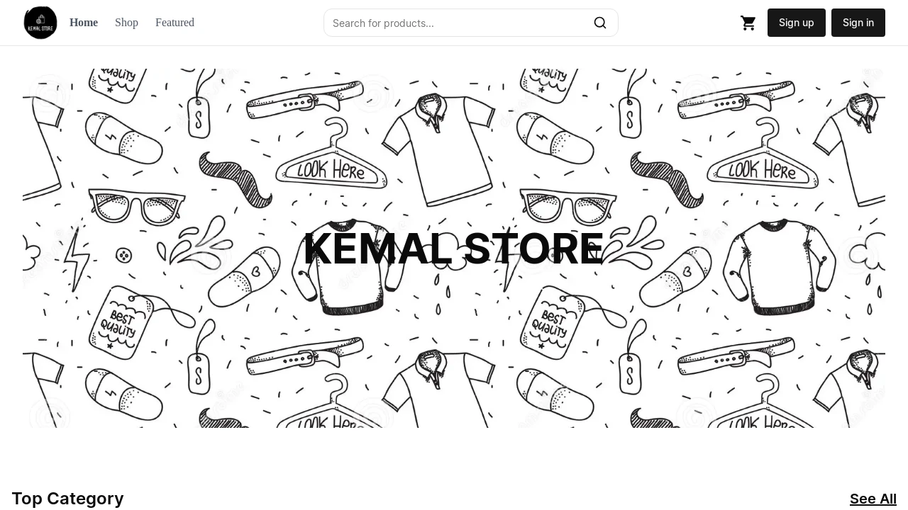 A screenshot of Nextjs Ecommerce