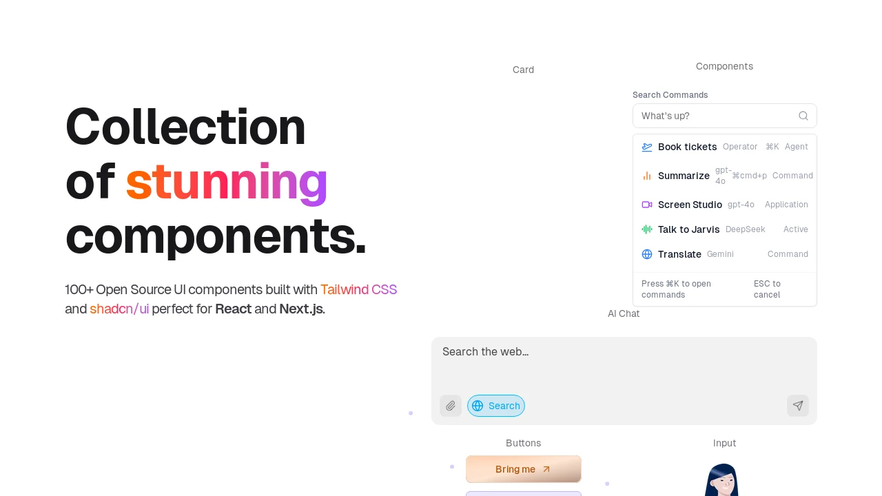 A screenshot of Kokonut UI