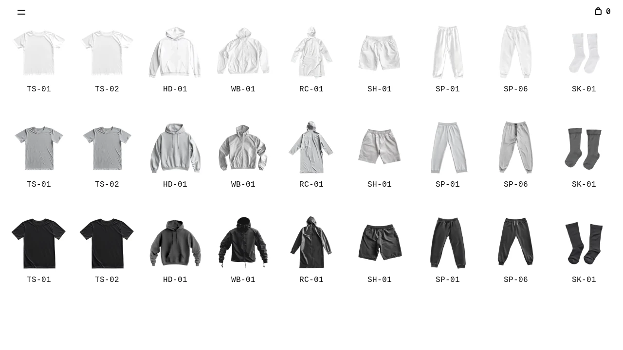 A screenshot of Next Minimal Store