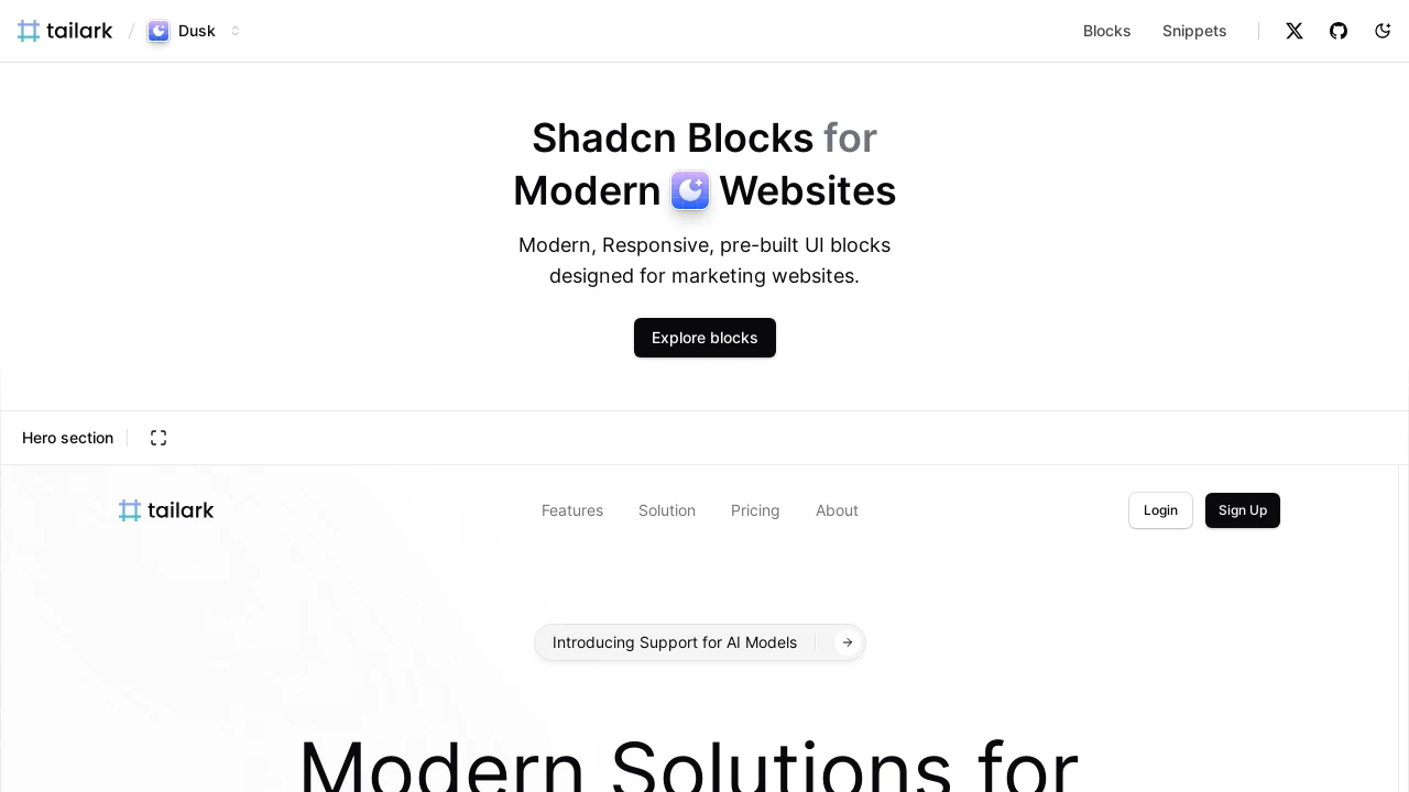 A screenshot of Cnblocks
