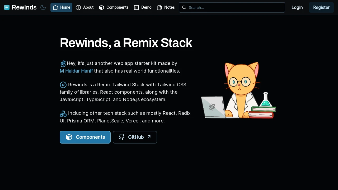 A screenshot of Rewinds