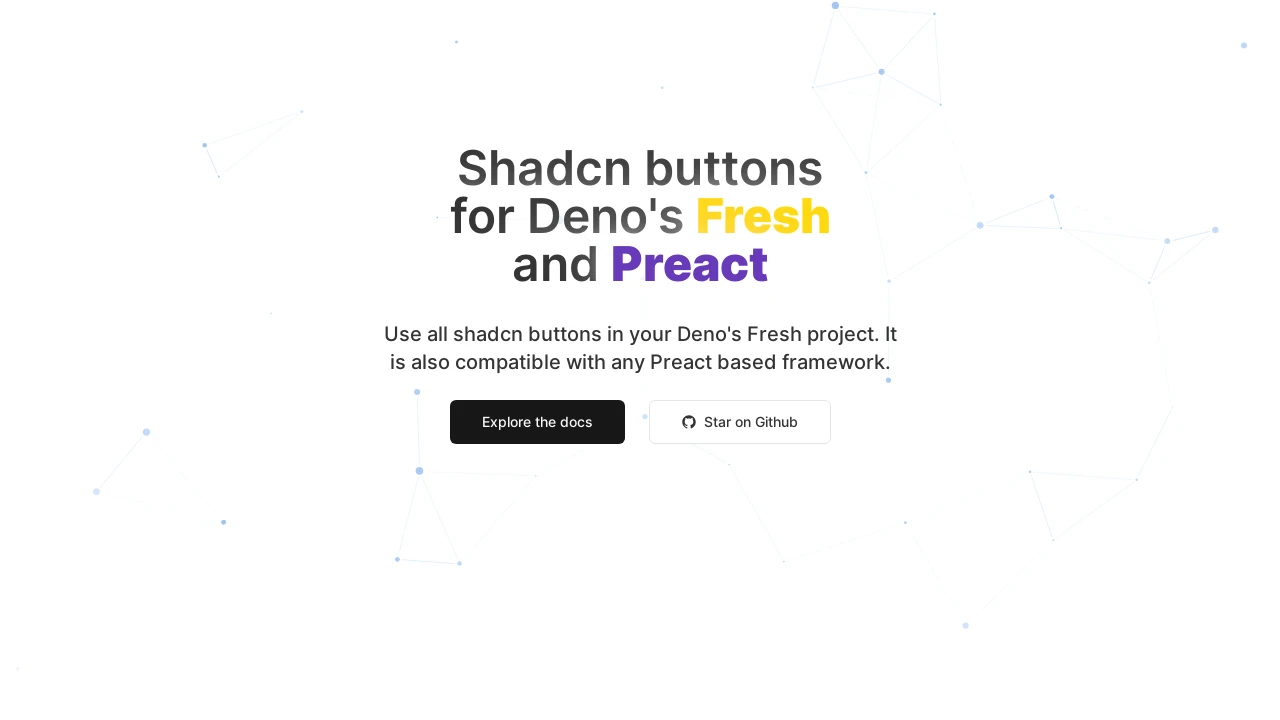 A screenshot of Fresh Shadcn Buttons