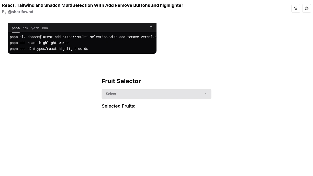 A screenshot of multi-selection
