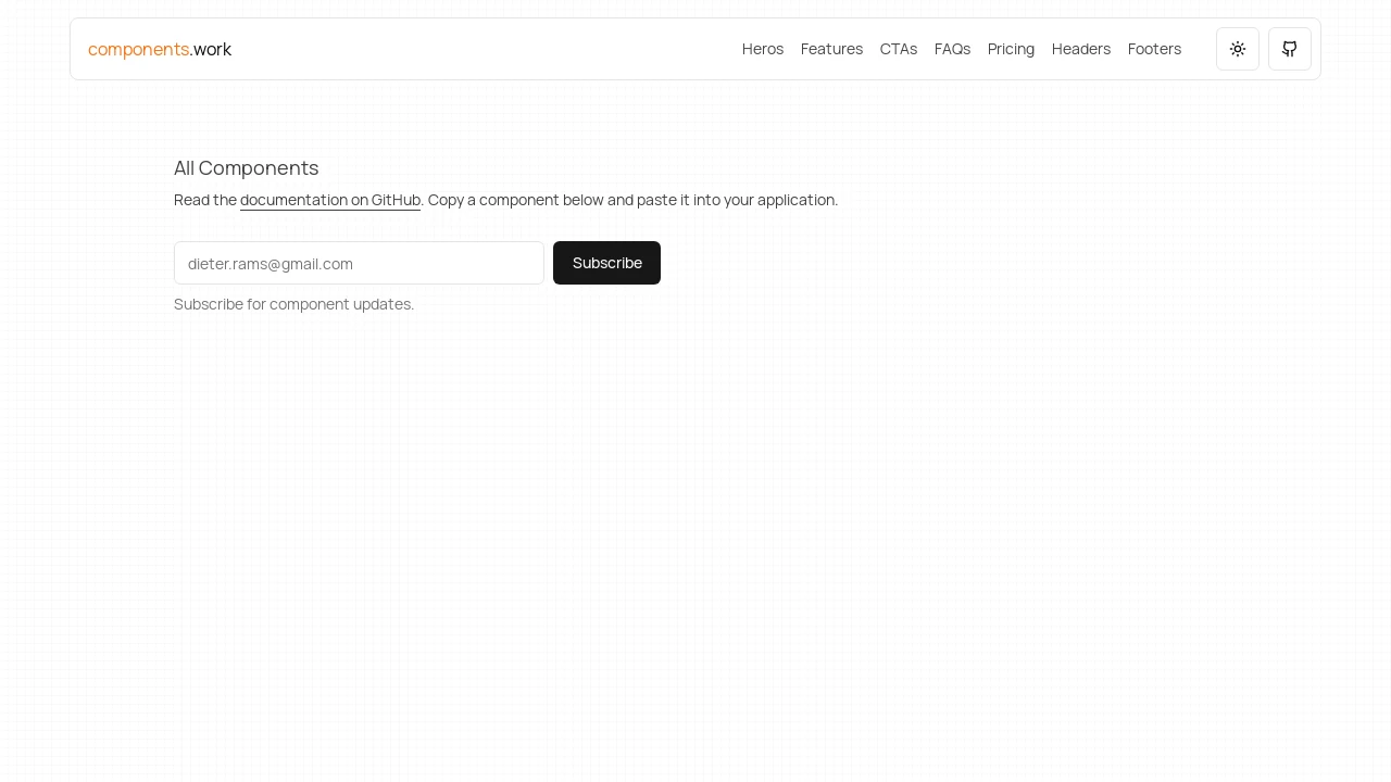 A screenshot of nextjs-components