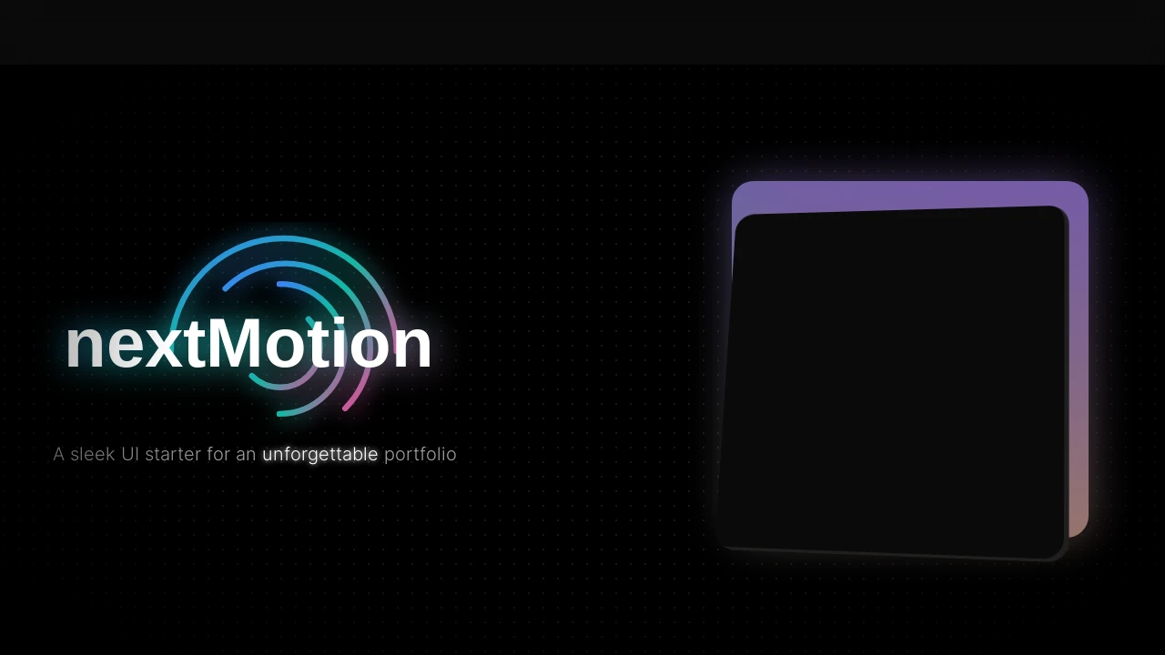 A screenshot of nextMotion