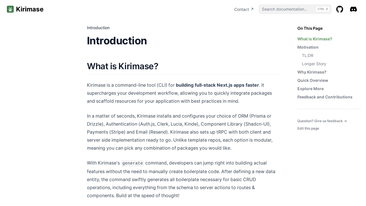 A screenshot of Kirimase