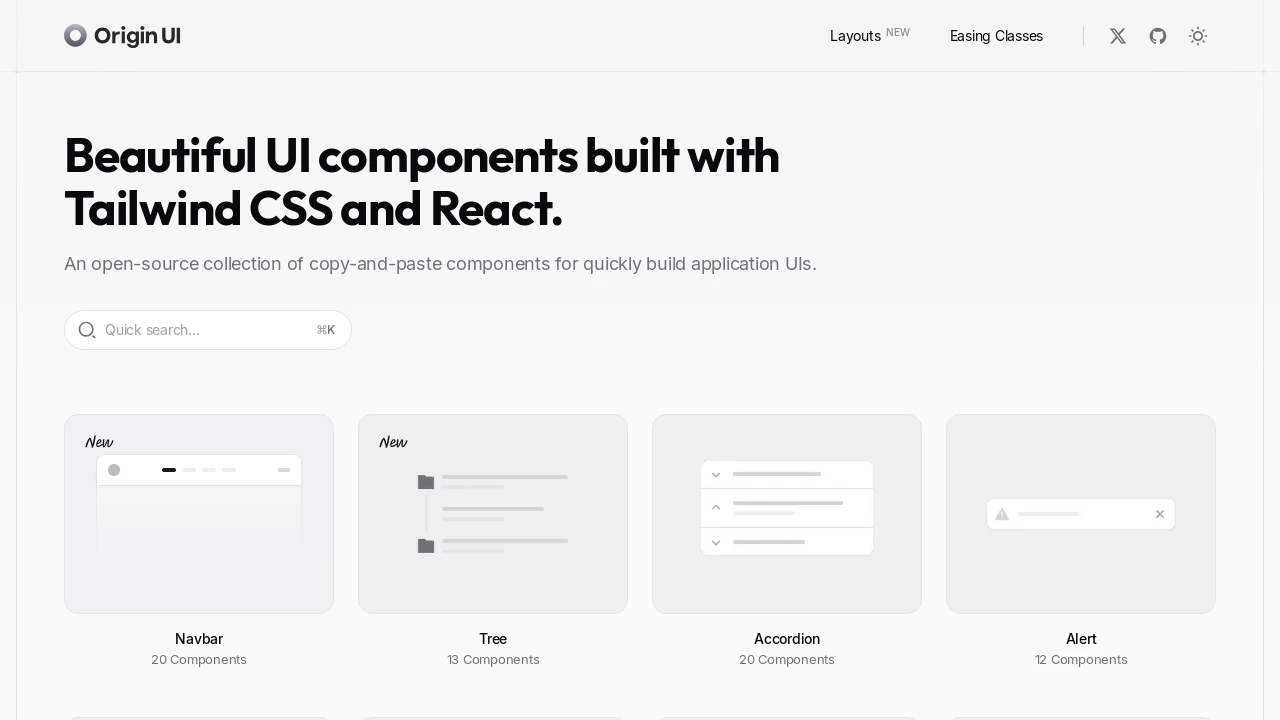 A screenshot of origin-ui