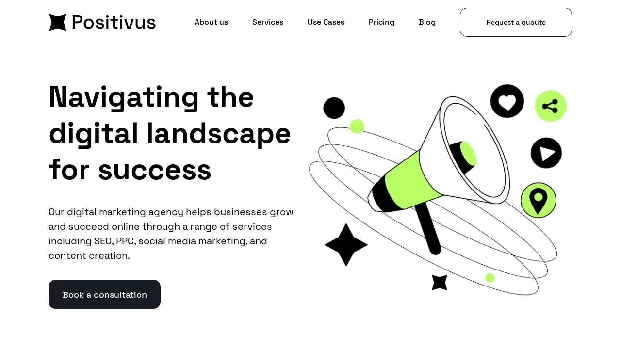 A screenshot of Positivus