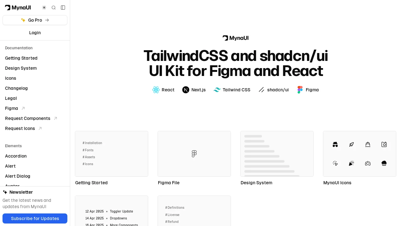 A screenshot of Myna UI
