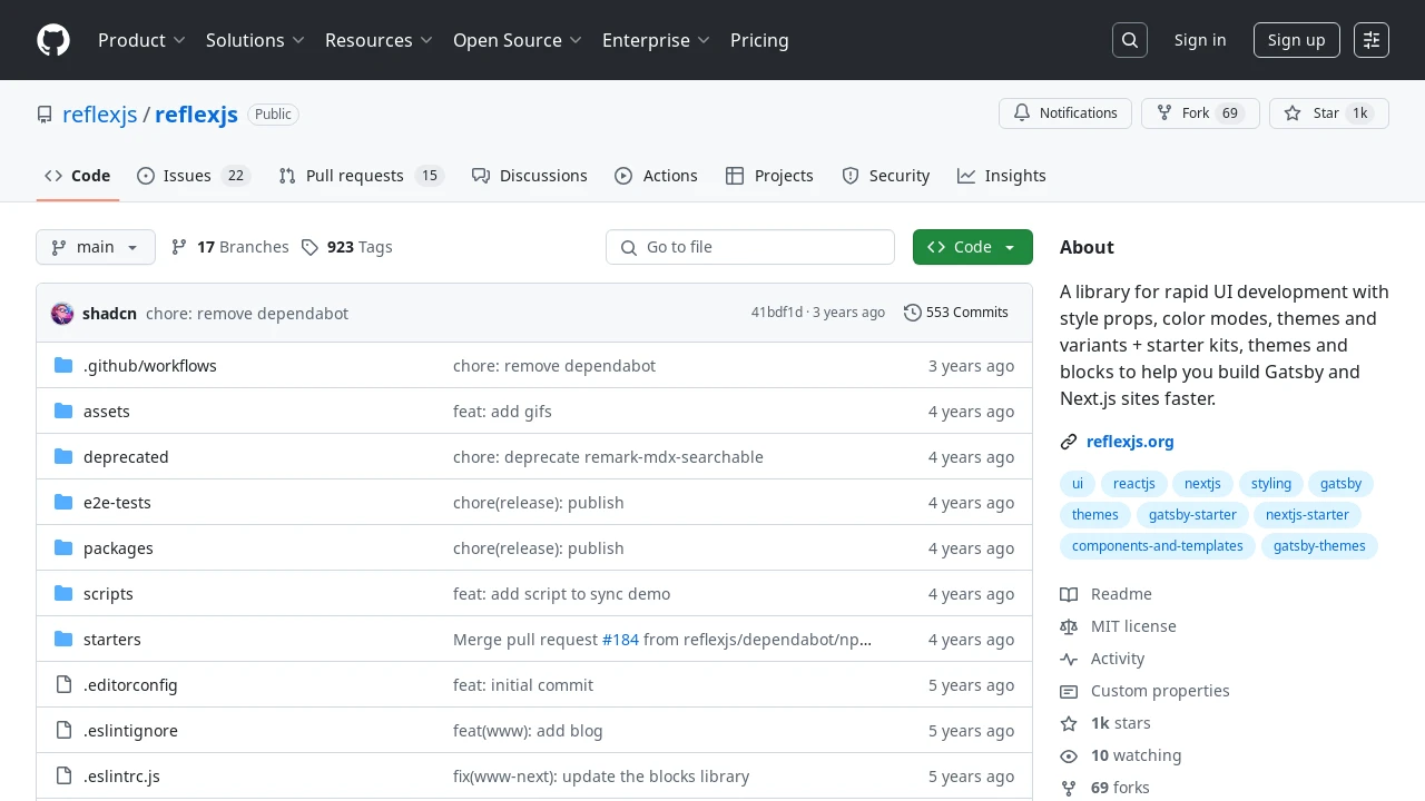 A screenshot of Gatsby Themes