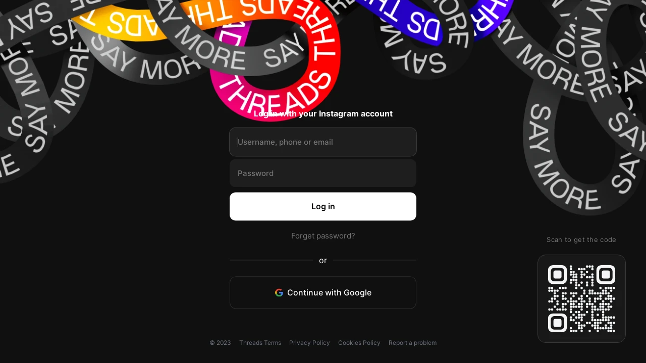 A screenshot of Threads Clone