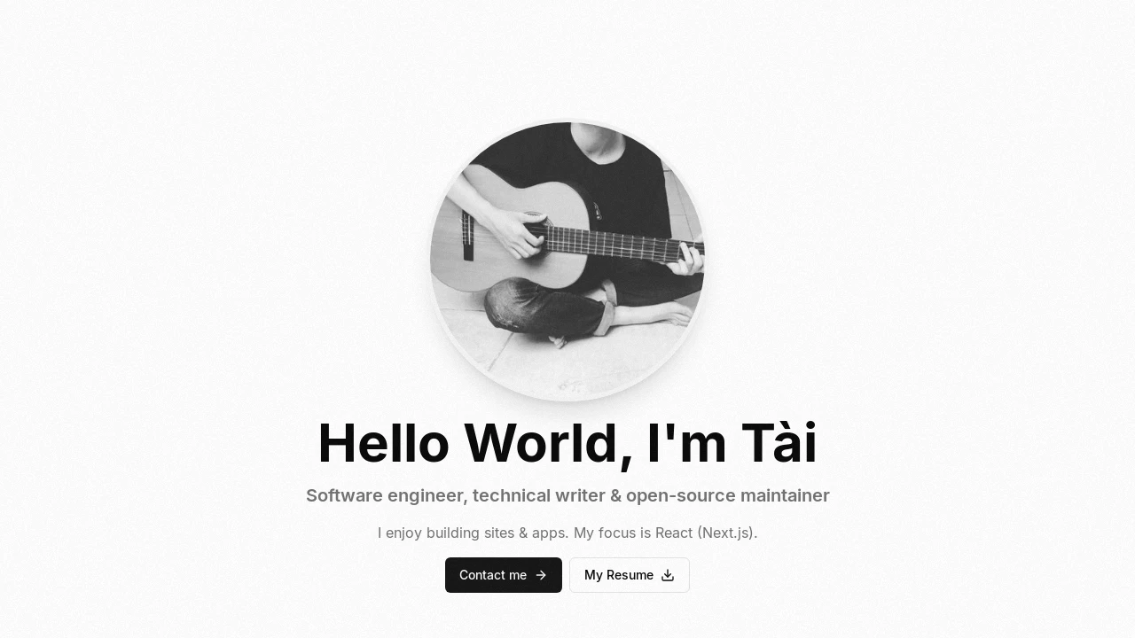 A screenshot of Taitd.dev