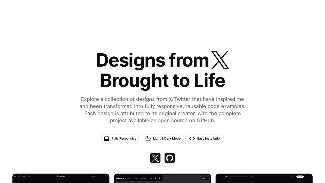 A screenshot of tweet-to-code