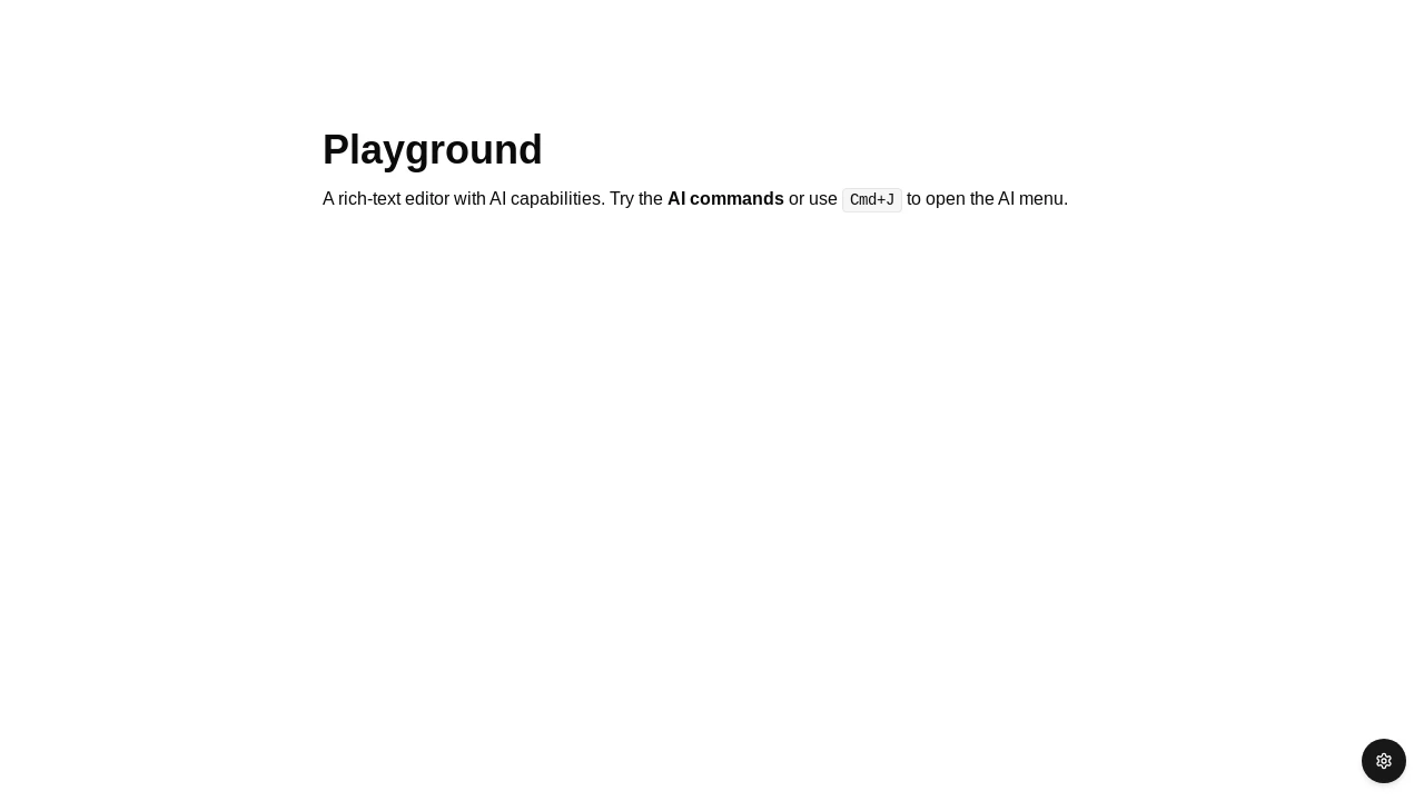 A screenshot of Plate Playground Template