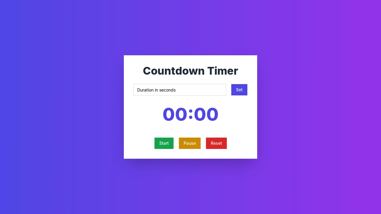 A screenshot of NextJS Countdown Timer