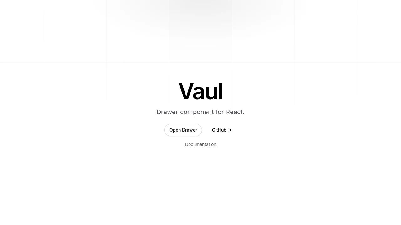 A screenshot of vaul