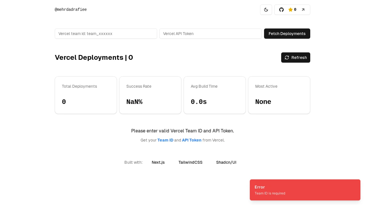A screenshot of vercel-status-tracker
