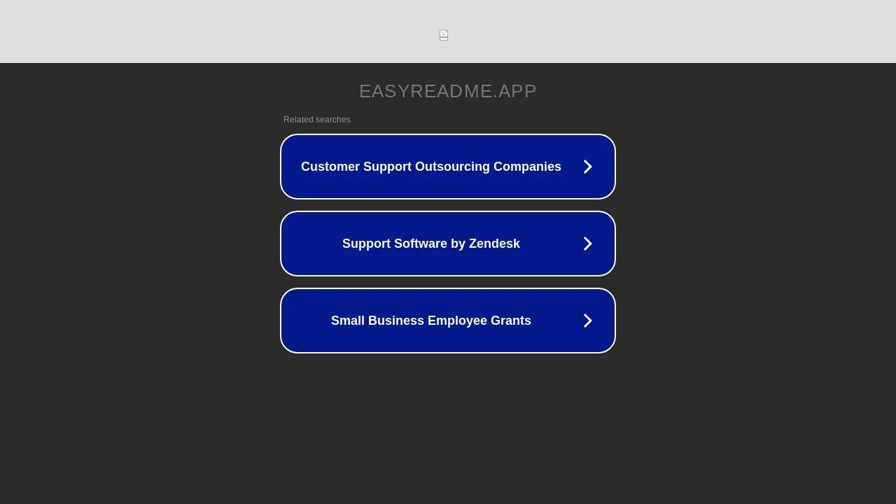 A screenshot of Easyreadme